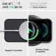 Juodas (Frost) dėklas Apple iPhone 13 Pro Max telefonui "Spigen Ultra Hybrid"