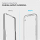 Juodas apsauginis grūdintas stiklas Apple iPhone 13 / 13 Pro / 14 telefonui "Spigen AlignMaster Glas tR"