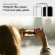 Juodas apsauginis grūdintas stiklas Apple iPhone 13 / 13 Pro / 14 / 16E telefonui "Spigen AlignMaster Glas tR"