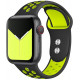 Juoda / žalia apyrankė Apple Watch 4 / 5 / 6 / 7 / 8 / 9 / SE / Ultra 1 / 2 (42 / 44 / 45 / 49 mm) laikrodžiui "Tech-Protect Sof