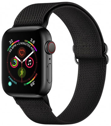Juoda apyrankė Apple Watch 4 / 5 / 6 / 7 / 8 / 9 / SE / Ultra 1 / 2 (42 / 44 / 45 / 49 mm) laikrodžiui "Tech-Protect Mellow"