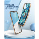 Mėlynas dėklas su marmuro efektu Apple iPhone 13 Pro telefonui "Supcase IBLSN Cosmo Snap"
