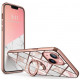 Rožinis dėklas su marmuro efektu Apple iPhone 13 telefonui "Supcase IBLSN Cosmo Snap"