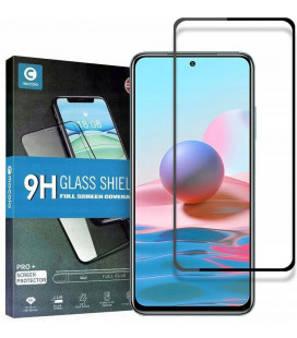 Juodas apsauginis grūdintas stiklas Xiaomi Redmi 10 telefonui "Mocolo TG Full Glue"