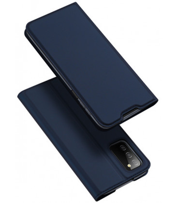 Mėlynas atverčiamas dėklas Samsung Galaxy A03s telefonui "Dux Ducis Skin Pro"
