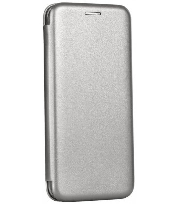Pilkas atverčiamas dėklas Samsung Galaxy A03s telefonui "Book Elegance"