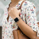 Rausvai auksinės spalvos apyrankė Apple Watch 4 / 5 / 6 / 7 / 8 / 9 / SE (38 / 40 / 41 mm) laikrodžiui "Tech-Protect Thin Milane