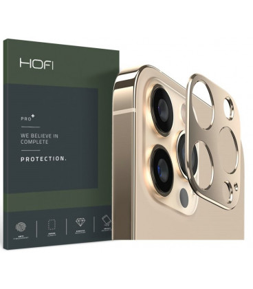 Auksinės spalvos kameros apsauga Apple iPhone 13 Pro / 13 Pro Max telefonui "Hofi Alucam Pro+"