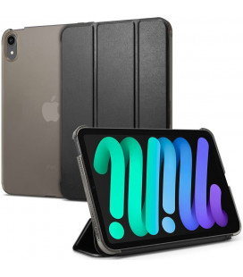 Juodas atverčiamas dėklas Apple iPad Mini 6 2021 planšetei "Spigen Smart Fold"