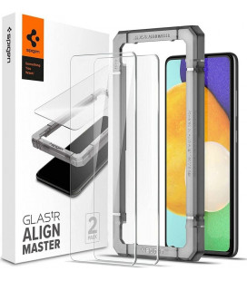 Apsauginis grūdintas stiklas Samsung Galaxy A52 / A52s telefonui "Spigen AlignMaster Glas tR 2-Pack"