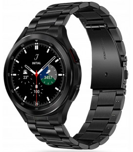 Juoda apyrankė Samsung Galaxy Watch 4 / 5 / 5 Pro (40 / 42 / 44 / 45 / 46 mm) laikrodžiui "Tech-Protect Stainless"