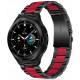 Juoda / raudona apyrankė Samsung Galaxy Watch 4 / 5 / 5 Pro / 6 laikrodžiui "Tech-Protect Stainless"
