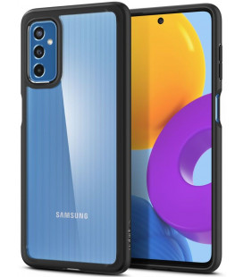 Juodas dėklas Samsung Galaxy M52 5G telefonui "Spigen Ultra Hybrid"