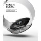 Skaidrus ir juodas dėklai Samsung Galaxy Watch 4 44mm laikrodžiui "Ringke Slim 2-Pack"