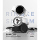 Skaidrus ir juodas dėklai Samsung Galaxy Watch 4 Classic 42mm laikrodžiui "Ringke Slim 2-Pack"