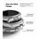 Skaidrus ir juodas dėklai Samsung Galaxy Watch 4 Classic 42mm laikrodžiui "Ringke Slim 2-Pack"