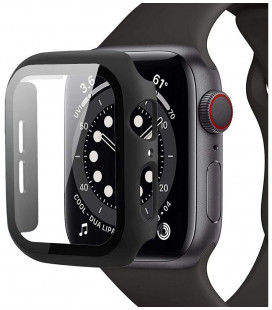 Juodas dėklas Apple Watch 7 / 8 / 9 (45mm) laikrodžiui "Tech-Protect Defense360"