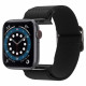 Juoda apyrankė Apple Watch 8 / 9 / 10 / 11 / 12 / SE (40 / 41 / 42 mm) laikrodžiui "Spigen Fit Lite"