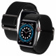 Juoda apyrankė Apple Watch 8 / 9 / 10 / 11 / 12 / SE (40 / 41 / 42 mm) laikrodžiui "Spigen Fit Lite"