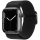 Juoda apyrankė Apple Watch 8 / 9 / 10 / 11 / 12 / SE (40 / 41 / 42 mm) laikrodžiui "Spigen Fit Lite"