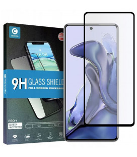 Juodas apsauginis grūdintas stiklas Xiaomi 11T 5G / 11T Pro 5G telefonui "Mocolo TG Full Glue"