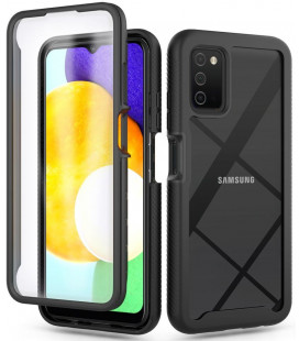 Juodas dėklas Samsung Galaxy A03s telefonui "Tech-protect Defense360"