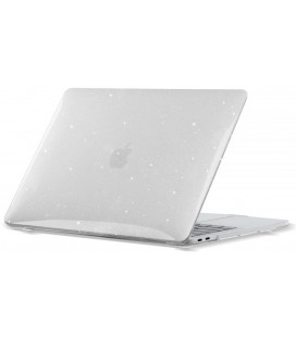 Skaidrus dėklas su blizgučiais Apple MacBook Air 13 2018-2020 kompiuteriui "Tech-Protect Smartshell"