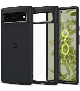 Juodas dėklas Google Pixel 6 telefonui "Spigen Ultra Hybrid"
