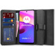 Juodas atverčiamas dėklas Motorola Moto E20 / E30 / E40 telefonui "Tech-protect Wallet"