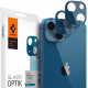 Mėlyna kameros apsauga Apple iPhone 13 Mini / 13 telefono kamerai apsaugoti "Spigen Optik.TR Camera Protector 2-Pack"