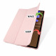 Rožinis atverčiamas dėklas Samsung Galaxy Tab S7 FE 5G 12.4 T730 / T736B planšetei "Tech-Protect SC Pen"