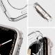 Skaidrus dėklas Apple Watch 4 / 5 / 6 / 7 / 8 / 9 / SE (44 / 45mm) laikrodžiui "Spigen Liquid Crystal"