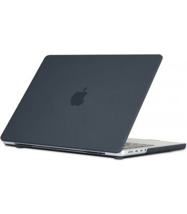 Matinis juodas dėklas Apple MacBook Pro 16 M1-M5 / M5 PRO / M5 PRO MAX 2021-2026 kompiuteriui "Tech-Protect Smartshell"
