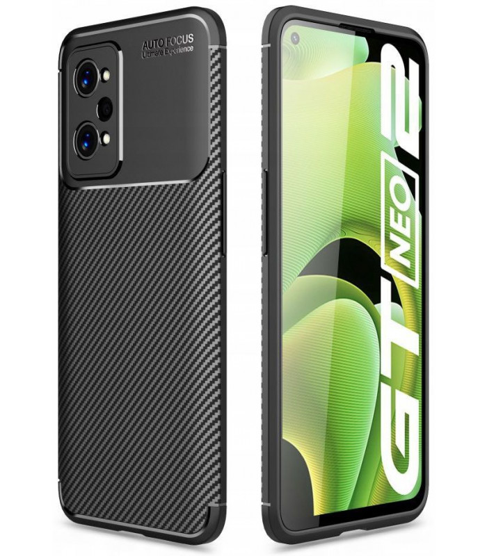 Juodas dėklas Realme GT Neo 2 / GT 2 5G telefonui \