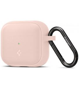 Rožinis dėklas Apple Airpods 3 ausinėms "Spigen Silicone Fit"