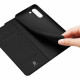 Juodas atverčiamas dėklas Samsung Galaxy S21 FE telefonui "Dux Ducis Skin Pro"