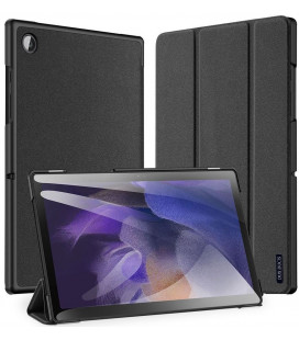 Juodas atverčiamas dėklas Samsung Galaxy Tab A8 10.5 X200 / X205 planšetei "Dux Ducis Domo"