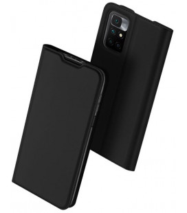 Juodas atverčiamas dėklas Xiaomi Redmi 10 telefonui "Dux Ducis Skin Pro"