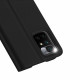 Juodas atverčiamas dėklas Xiaomi Redmi 10 telefonui "Dux Ducis Skin Pro"