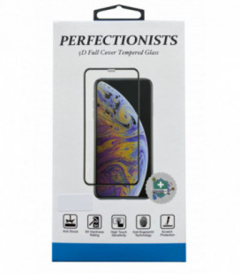 LCD apsauginis stikliukas 5D Perfectionists Samsung G990 S21 lenktas juodas