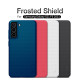 Juodas dėklas Samsung Galaxy S21 FE 5G telefonui "Nillkin Frosted Shield"