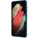 Mėlynas dėklas Samsung Galaxy S21 FE 5G telefonui "Nillkin Frosted Shield"