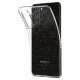 Skaidrus dėklas su blizgučiais Samsung Galaxy S21 FE telefonui "Spigen Liquid Crystal Glitter"
