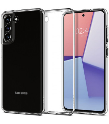 Skaidrus dėklas Samsung Galaxy S21 FE telefonui "Spigen Liquid Crystal"