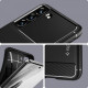 Juodas dėklas Samsung Galaxy S21 FE telefonui "Spigen Rugged Armor"