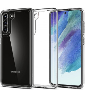 Skaidrus dėklas Samsung Galaxy S21 FE telefonui "Spigen Ultra Hybrid"