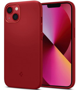 Raudonas silikoninis dėklas Apple iPhone 13 Mini telefonui "Spigen Silicone Fit"