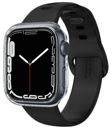 Skaidrus dėklas Apple Watch 7 / 8 / 9 (45mm) laikrodžiui "Spigen Thin Fit"