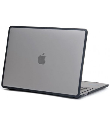 Skaidrus / juodas dėklas Apple MacBook Pro 14 2021-2022 kompiuteriui "Tech-Protect HardShell"