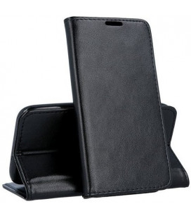 Juodas atverčiamas dėklas Samsung Galaxy A13 5G / A04s telefonui "Smart Magnetic"